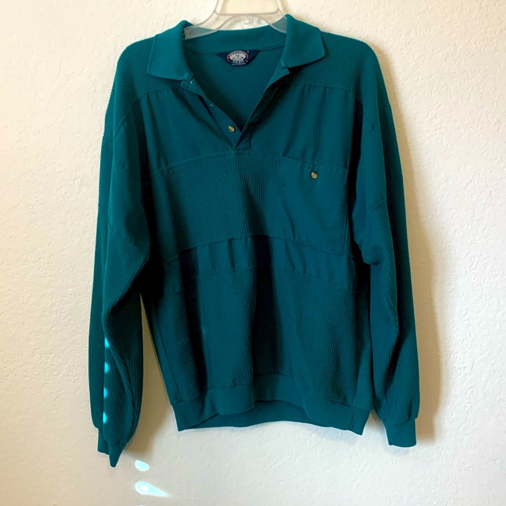 80’s Quarter Button Long Sleeve